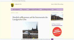 Desktop Screenshot of landgericht-ulm.de