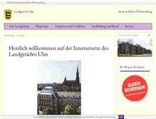 Tablet Screenshot of landgericht-ulm.de